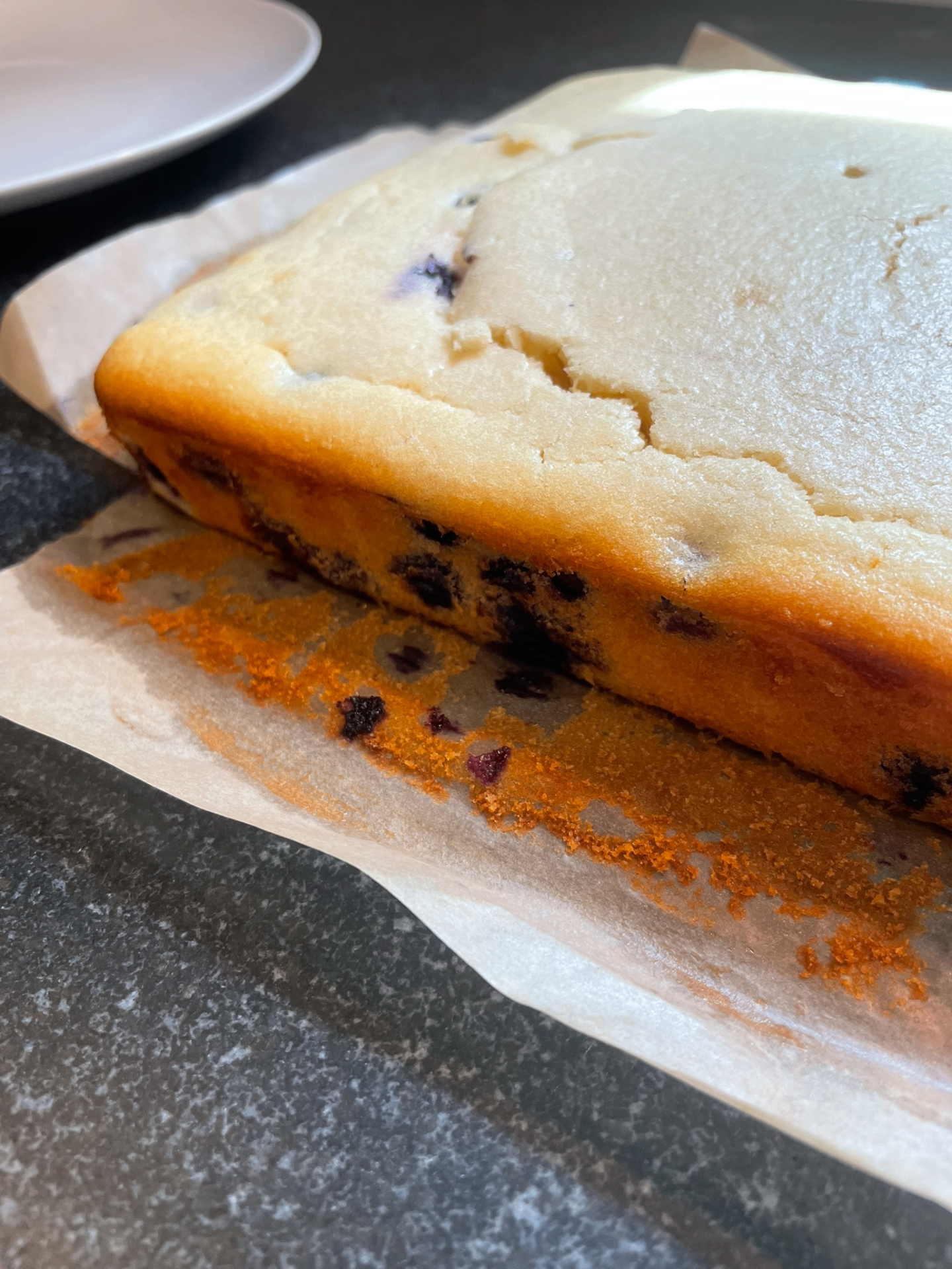 High Protein Lemon Blueberry Cake detail 3